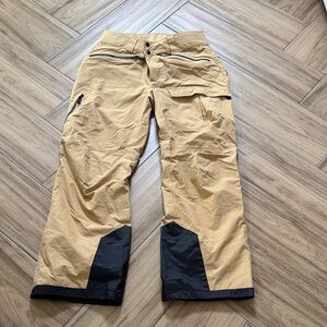 Body Glove Snow pants Men's Tan and Black Cargo Pants size S snowboarding ski